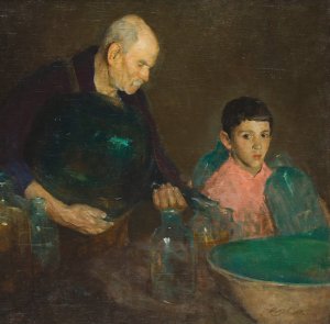 Refining Oil by Charles Webster Hawthorne Oil Painting