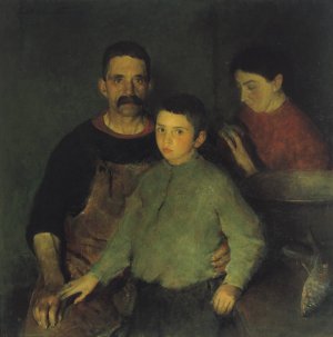 The Family by Charles Webster Hawthorne Oil Painting