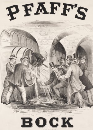 Pfaff's Bock by Charles Wellington Reed Oil Painting