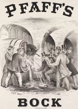 Pfaff's Bock by Charles Wellington Reed Oil Painting