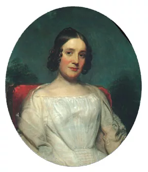 Mrs. Adrian Baucker Holmes by Charles Wesley Jarvis - Oil Painting Reproduction