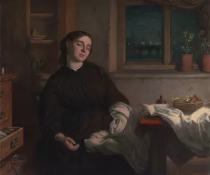 Home Dreams by Charles West Cope Oil Painting