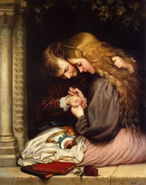 The Thorn by Charles West Cope Oil Painting