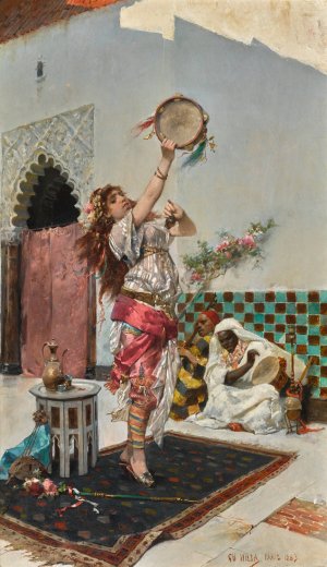 The Dancer by Charles Wilda Oil Painting