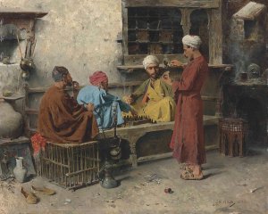 The Game by Charles Wilda Oil Painting