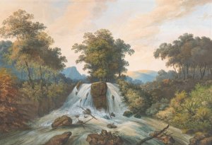 Gezicht op de rivier van Kema, Waterhaalplaats by Charles William Meredith Van De Velde Oil Painting