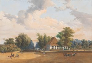 Gezicht te Rijswijk Batavia by Charles William Meredith Van De Velde Oil Painting