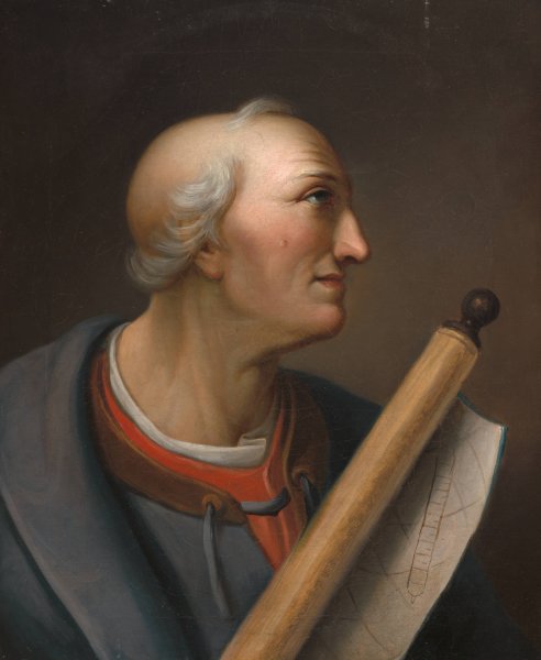 Amerigo Vespucci  by Charles Willson Peale - Hand-Painted Oil Painting Reproduction