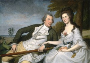 Benjamin and Eleanor Ridgely Laming by Charles Willson Peale Oil Painting