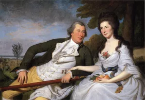 Benjamin and Eleanor Ridgley Laming by Charles Willson Peale Oil Painting