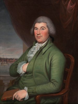 Christopher Hughes by Charles Willson Peale Oil Painting