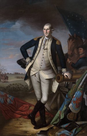 George Washington at the Battle of Princeton by Charles Willson Peale Oil Painting