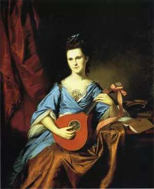 Julia Stockton Mrs. Benjamin Rush painting by Charles Willson Peale