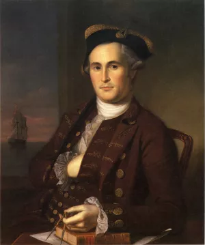 Mordecai Gist Oil painting by Charles Willson Peale