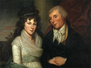 Mr. and Mrs. Alexander Robinson by Charles Willson Peale Oil Painting