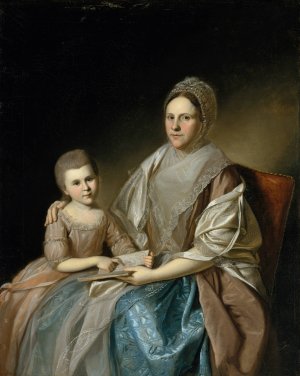 Mrs. Samuel Mifflin and Her Granddaughter Rebecca Mifflin Francis by Charles Willson Peale Oil Painting