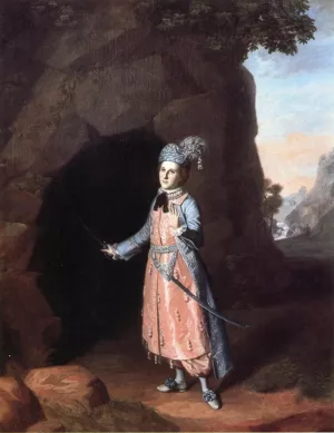 Nancy Hallam as Fidele in Shakespeare's Cymbeline by Charles Willson Peale - Oil Painting Reproduction