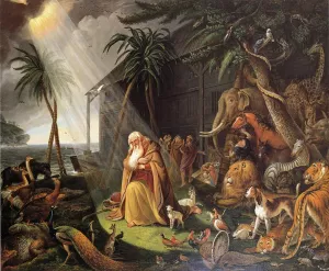 Noah and His Ark after Charles Catton painting by Charles Willson Peale
