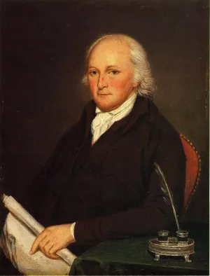 Portrait of Edmund Physick Oil painting by Charles Willson Peale