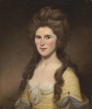 Rebecca Bryan White by Charles Willson Peale Oil Painting