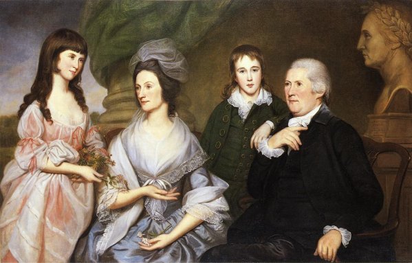 Main Product Photo of Robert Goldsborough and Family Painting by Charles Willson Peale