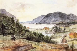 View of West Point from the Side of the Mountain by Charles Willson Peale - Oil Painting Reproduction