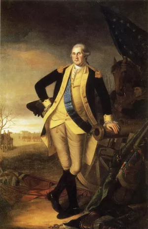 Washington After the Battle of Princeton, New Jersey painting by Charles Willson Peale