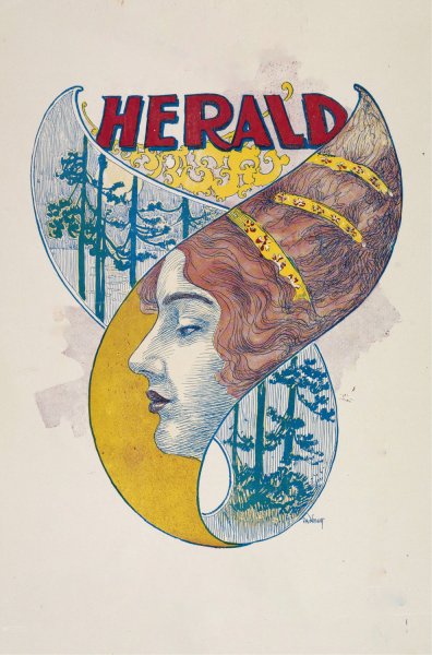 Main Product Photo of Herald- 1896 Painting by Charles Wright