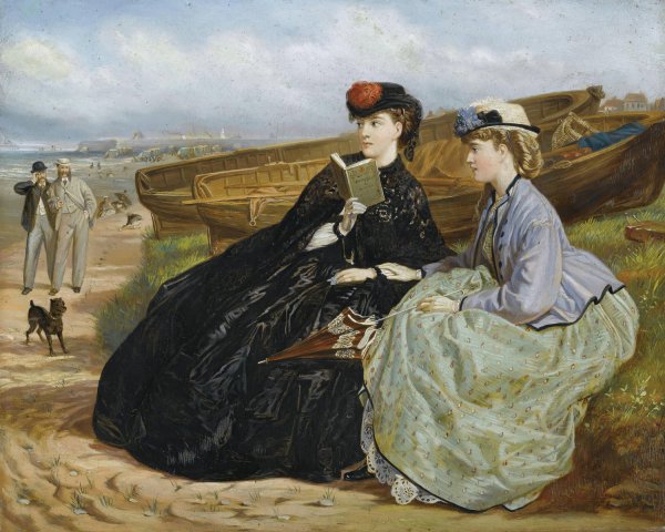 Main Product Photo of A Seaside Romance Painting by Charles Wynne Nicholls