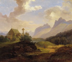 Scenery from Kvikkjokk by Charles Xv Of Sweden Oil Painting