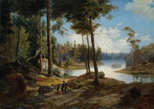 View from Varmdo by Charles Xv Of Sweden Oil Painting