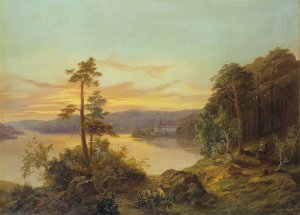 View of Ulriksdal by Charles Xv Of Sweden Oil Painting