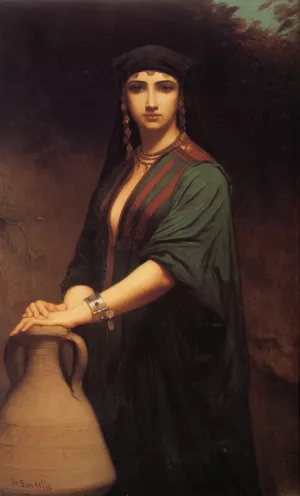 Female Fellah by Charles Zacharie Landelle - Oil Painting Reproduction
