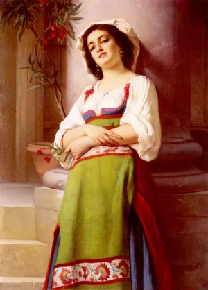 L'Italienne painting by Charles Zacharie Landelle