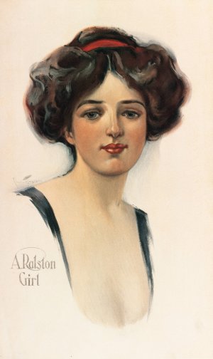 A Ralston Girl by Chase Emerson Oil Painting