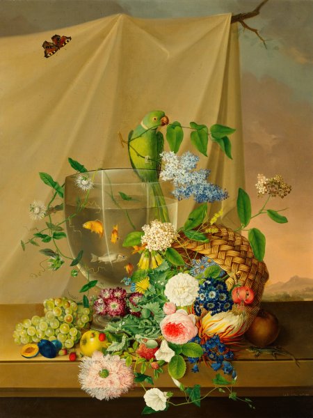 Stillleben  by Chatinka Grafin Coreth Zu Corredo Und Starkenberg - Hand-Painted Oil Painting Reproduction