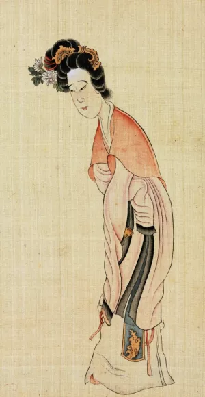 A Lady by Chen Hongshou A Lady by Chen Hongshou Oil Painting