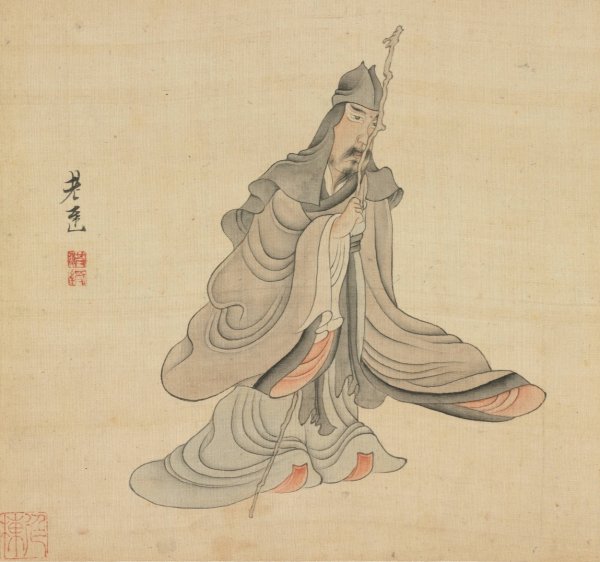 Portrait of Tao Yuanming  by Chen Hongshou - Hand-Painted Oil Painting Reproduction