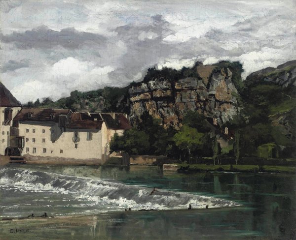 Les falaises a Launde by Cherubino Pata - Hand-Painted Oil Painting Reproduction
