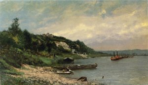 Near Creteil by Cherubino Pata Oil Painting