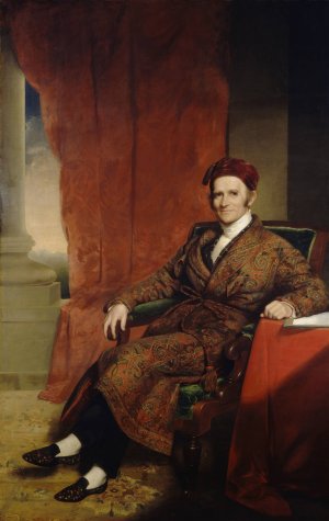 Amos Lawrence by Chester Harding Oil Painting