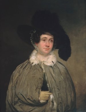 Mrs. Thomas Brewster Coolidge by Chester Harding Oil Painting