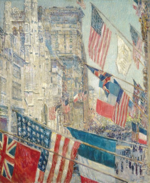 Allies Day  by Childe Hassam - Hand-Painted Oil Painting Reproduction