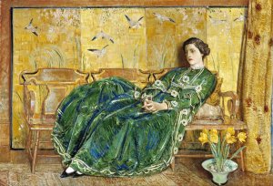 April by Childe Hassam Oil Painting