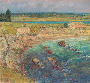 Bailey's Beach, Newport, R.I. by Childe Hassam Oil Painting
