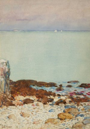 Low Tide, Isles Of Shoals by Childe Hassam Oil Painting