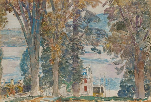 Newburgh, New York  by Childe Hassam - Hand-Painted Oil Painting Reproduction