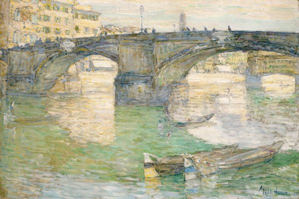 Main Product Photo of Ponte Santa Trinita  Painting by Childe Hassam
