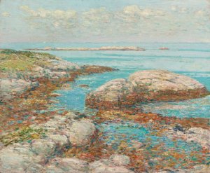 Rocks At Appledore, Morning by Childe Hassam Oil Painting