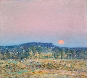 September Moonrise by Childe Hassam Oil Painting